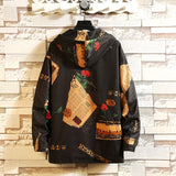 Wiaofellas JANPAN Style Big Pocket Patchwork  Spring Autumn Floral Hip Hop Jacket Men Streetwear Bomber Clothes Plus Asian Size S-5XL