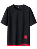 Wiaofellas Mens T Shirt Brand T-Shirts Summer Tshirt Men Casual Solid Tshirts Street Brand Clothing Hip Hop Men Tee Shirts Tops 143