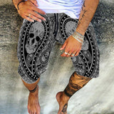 Wiaofellas Colorful Skull 3D All Over Printed Summer Shorts Fashion Beach Mens Bermuda Casual Short Home Unisex Cargo Shorts Dropship