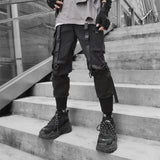 Wiaofellas New Streetwear Men's Multi Pockets Cargo Harem Pants Hip Hop Casual Male Track Pants Joggers Trousers Fashion Harajuku Men Pants