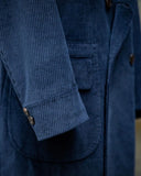 Wiaofellas Men Jacket Classic Corduroy Suit Slim Fit Vintage Suit Business Long Coat Wedding Tuxedos Tailored Overxcoat