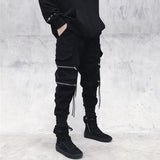 Wiaofellas New Streetwear Men's Multi Pockets Cargo Harem Pants Hip Hop Casual Male Track Pants Joggers Trousers Fashion Harajuku Men Pants
