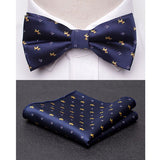 Wiaofellas Men Bowtie Cravat Set Fashion Butterfly Party Wedding Ties Girls Business Jacquard Bow Tie Men Bowknot Wholesale Accessories