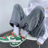 Wiaofellas Men Oversized Wide Leg Jeans Men's Spring Summer New Trend Ins Straight Pant Loose Fashion Casual Streetwear Baggy Trousers Male