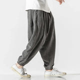 Wiaofellas Men's Corduroy Harem Pants Fashion Men Jogging Sweatpants Big Size Cotton Woman Casual Streetwear Trousers