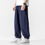 Wiaofellas Mens Haren Pants Basic Solid Color  Baggy Joggers Sports Pants Hip Hop Trousers Casual Loose 2023 New Male Pant