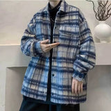 Wiaofellas New Autumn and Winter Light Luxury Retro Niche Lapel Jacket Design Sense Fashion Casual Top Plaid Single Breasted Jacket