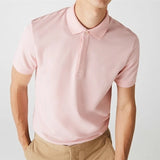 Wiaofellas Summer Quality Hidden Buckle Men's Small Alligator Short Sleeve Polo Shirts PIQUE Cotton Casual Fashion Ventilation Top