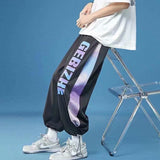 Wiaofellas Thin Basketball Man New Streetwear Sweatpants Male Casual Sport Joggers Men Streetwear Wide Leg Oversize Pants Ankle-length