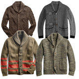 Wiaofellas New Design Men Autumn Winter Knit Cardigan Thickness Warm Hot Fashion Casual Daily Sweater Male Syle Coat