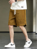 Wiaofellas New Summer Men's Shorts 8XL Plus Size Drawstring Baggy Sweatshorts Male Wide Breeches Pants Men Short Sweatpants Streetwear