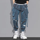 Wiaofellas New Streetwear Men's Multi Pockets Cargo Harem Pants Hip Hop Casual Male Track Pants Joggers Trousers Fashion Harajuku Men Pants