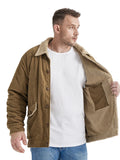 Wiaofellas Vintage Winter Corduroy Jacket Coat Velvet Thickened Warm Men Shirt Fleece Thick Warm Oversize Loose Casual Streetwear