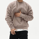 Wiaofellas Spring And Autumn Men's Hoodie Round Neck Loose Type Hoodie Men's Fashion Collocation