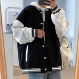Wiaofellas Campus Couple Single-breasted Varsity Clothing Spring and Autumn New Active Jacket Lightweight and Thin Baseball Jacket