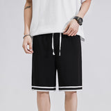 Men Patchwork Harajuku Causal Shorts 2022 Summer Mens Streetwear Basketball Shorts Male Cotton Loose Running Shorts 4XL