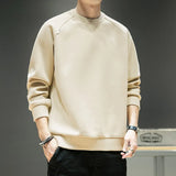 Wiaofellas Spring New Khaki, Black, Gray, Loose Men's Long Sleeve Hoodie