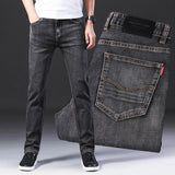 Wiaofellas 6 Colors Spring Summer Men's Thin Straight-leg Loose Jeans Classic Style Advanced Stretch Baggy Pants Male Plus Size 40 42 44