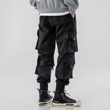 Wiaofellas Martin Boots High Street Tide Brand Functional Wind Overalls Men's Bundle Feet Loose Ruffian Handsome Paratrooper Pants Spring