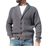 Wiaofellas New Design Men Classic Cardigan Hot Stylish Casual Autumn Wintern Warm Daily Coat Male Knit Sweater