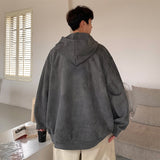 Wiaofellas 5 Color Suede Hoodies Men Fashion Oversized Casual Hooded Sweatshirt Men Streetwear Hip Hop Loose Pullover Hoodie Mens Hoody