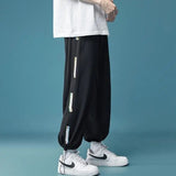 Wiaofellas Thin Basketball Man New Streetwear Sweatpants Male Casual Sport Joggers Men Streetwear Wide Leg Oversize Pants Ankle-length
