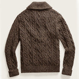 Wiaofellas New Design Men Autumn Winter Knit Cardigan Thickness Warm Hot Fashion Casual Daily Sweater Male Syle Coat