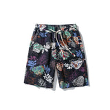 Wiaofellas new fashion printed men cotton shorts men's casual shorts drawstring waist bermuda shorts S-4XL drop shipping ABZ262