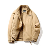 Wiaofellas Winter Cashmere Jackets Men Thicken Warm Lapel Cotton-padded Clothes Male Outdoors Camping Loose Coats Mens Chaqueta Hombre 4XL