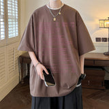 Wiaofellas Retro Men's T-shirts Fashion Y2K Sheet Music Print Short Sleeve Oversize 5XL Tshirt Unisex Summer Hip Hop Male Tops