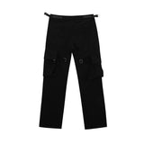 Wiaofellas  travisscott Pants 1:1 High Quality Metal VUJADE Pencil Pants Black Trousers Inside Tag