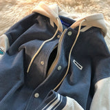 Wiaofellas New College Style Corduroy Embroidery Thickened Baseball Uniform For Men Women Couples American Retro Street Trend Loose Jacket