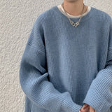 Wiaofellas Autumn Winter Men's Homme Sweater Men's Knitwear Pullovers O-neck Knitted Sweater Warm Men Jumper Loose Casual Sweater B104