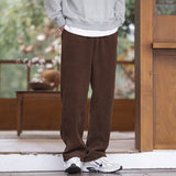 Wiaofellas Spring Casual Pants Men Fashion Retro Straight Pants Men Japanese Streetwear Hip-hop Loose Wide Leg Pants Mens Trousers M-5XL