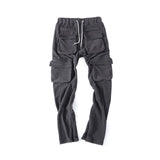 Wiaofellas Fall Winter Streetwear Men's Cargo Pants Pockets Sweat Pants Casual Trousers Mens Jogging Pants Sweatpants