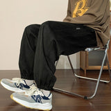 Wiaofellas Men's Pants Loose and Versatile Fashion Autumn/winter Style Commuter Casual Street Harlan Sweatpants