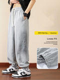 Wiaofellas New Men's Sweatpants Baggy Joggers Streetwear Fashion Letter Loose Harem Pants Casual Cotton Sweats Trousers Plus Size 8XL
