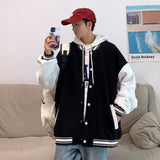 Wiaofellas Campus Couple Single-breasted Varsity Clothing Spring and Autumn New Active Jacket Lightweight and Thin Baseball Jacket