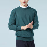 Wiaofellas Men Cashmere Sweater Autumn Winter Soft Warm Jersey Jumper  Pullover O-Neck Knitted Sweaters