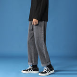 Wiaofellas Men's High-quality Vintage Thin Straight-leg Loose Jeans New Classic Style Baggy Pants Male Harajuku Baggy Fit Jeans