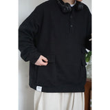 Wiaofellas Multi Pocket Waffle Sweatshirt Coat Men's Fashion Stand Collar Outdoor Trekking Climbing Hunting Cargo Training Casual Tops