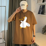 Wiaofellas Cotton Short-sleeved T-shirt Boys Preppy Style Cute Gosse Printed Harajuku Casual Loose Half-sleeve T Shirts Tops Tees