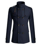 Wiaofellas New Men's Coat Plus Size Men Coat Men's Slim-Fit Mid-Length Male Men's Clothing Trench Coat Men's Jackets