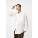 Wiaofellas Spring Men's Product Long Sleeve Loose Relaxed Simple Shirt High Quality Single Wear Coats Korean Style Shirts  M-XL