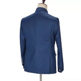 Wiaofellas High Quality MTM Mens Business Suits 2 Pieces Fashion Suits Slim Fit Set Wedding Tuxedos Blazer Suit Men Clothing