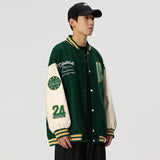 Wiaofellas Men Spring Baseball Clothes Leather Jacket Bomber Street Style Embroidered Fashion Vintage Tooling Jacket Harajuku Brand Jacket