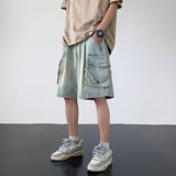 Wiaofellas Summer Denim Shorts Men Fashion Retro Pocket Denim Shorts Mens Japanese Streetwear Hip Hop Loose Cargo Jeans Shorts Men M-3XL