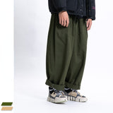 Wiaofellas Mens Pants Spring New Casual Japanese Loose Wide-leg Pants Solid Color Cargo Pants for Men and Women Streetwear Ropa De Hombre