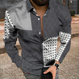 Wiaofellas Europe America Men Fashion Casual Clothing Long sleeved Shirt Hawaiian Cardigan Gentleman Design Everyday Formal Wear Button Top