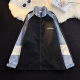 Wiaofellas Harajuku Patchwork Varsity Jacket Men Streetwear Color Block Bomber Windbreaker High Quality Lightweight College Jacket Couple